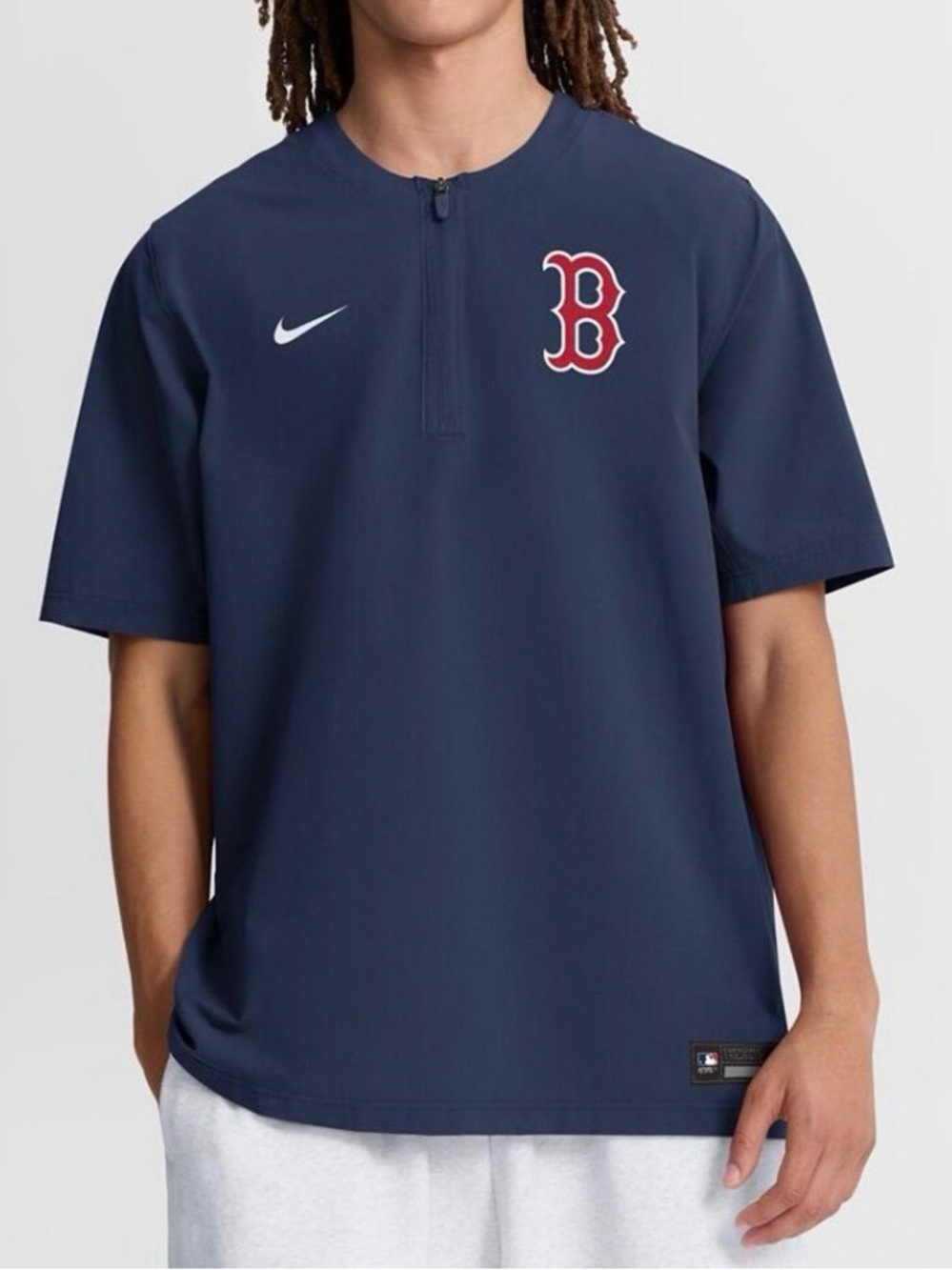 Nike Boston Red Sox Authentic Collection Dri-FIT Quarter-Zip Windshirt L Navy